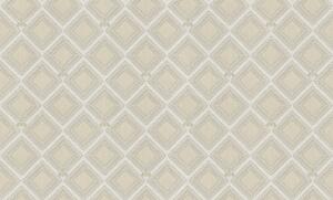 Luxusní bílo-zlatá geometrická vliesová tapeta na zeď, GF62067, Gianfranco Ferre´Home N.3, Emiliana Parati