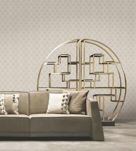 Luxusní zlato-stříbrná geometrická vliesová tapeta na zeď, GF62064, Gianfranco Ferre´Home N.3, Emiliana Parati