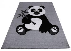 Vopi | Dětský koberec Candy 157 silver - Kulatý 120 cm průměr