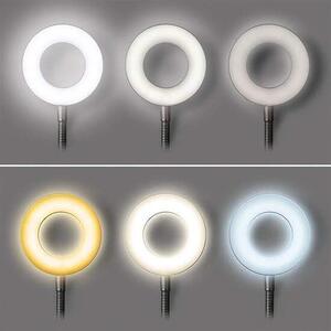 Solight WO66-B - LED stmívatelná lampička v černé barvě se skřipcem, LED 8W, 3000K, 4000K, 5000K (Stmívatelná lampa na desku stolu s možností změny barvy světla)