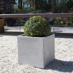 Vivanno samozavlažovací květináč BLOCK, sklolaminát, 40x40x40 cm, beton design