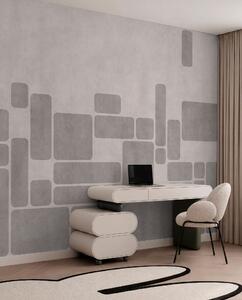 Fototapety Geometrický vzor v jemných odstínech šedé a růžové, Fototapety geometrie, w05141v1 : uwalls.cz