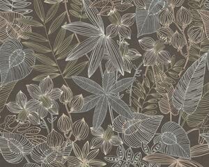 Vliesová tapeta na zeď Colibri 36630-3 | 0,53 x 10,05 m | béžová, hnědá, šedá, vícebarevná | A.S. Création