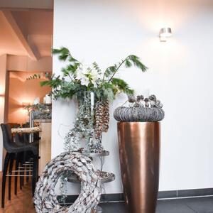 Vivanno exkluzivní květináč CITY, sklolaminát, výška 80 cm, růžovo-zlatá metalíza
