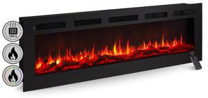 Elektrický krb, vestavný krb BALDERIA Leif 50 – výkon až 1800 W, černý