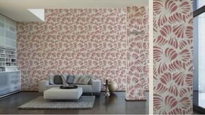 Vliesová tapeta na zeď Flavour 36703-4 | 0,53 x 10,05 m | metalická, červená, krémová | A.S. Création