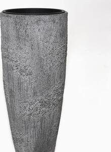 Vivanno květináč VILLAGE, vláknocement, výška 80 cm, šedá