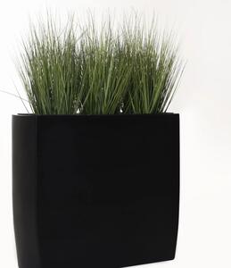 Vivanno dělící květináč INCURVO, sklolaminát, šířka 88 cm, černá