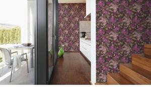Vliesová tapeta na zeď Character 36772-5 | 0,53 x 10,05 m | hnědá, růžová, fialová | A.S. Création