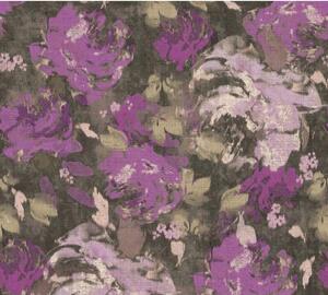 Vliesová tapeta na zeď Character 36772-5 | 0,53 x 10,05 m | hnědá, růžová, fialová | A.S. Création
