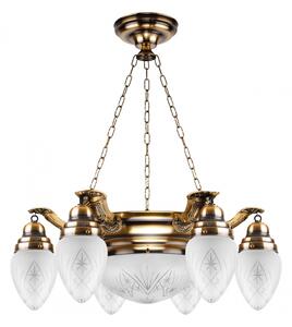 Kemar AW50/P - Lustr AZERO 6xE27/60W + 1xE27/100W