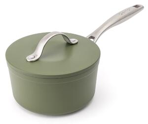 Elmich Nepřilnavý keramický rendlík Zen Ø 16 cm - olivově zelená