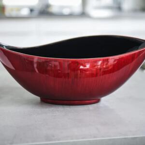 Vivanno miska MONDANA, sklolaminát, šířka 39 cm, červeno-černá