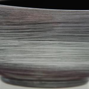 Vivanno miska MONDANA, sklolaminát, šířka 39 cm, stříbrno-černá