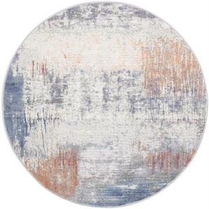 Kulatý koberec Ragolle Argentum 63393 6656 modrý krémový Rozměr: průměr 120 cm