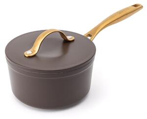 Elmich Nepřilnavý keramický rendlík Zen Ø 16 cm - hnědo zlatá