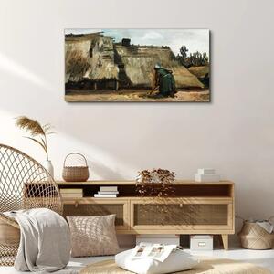 Obraz na plátně Obraz na plátně Kresba vesnických domů