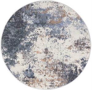 Kulatý koberec Ragolle Argentum 63395 7656 krémový modrý Rozměr: průměr 120 cm
