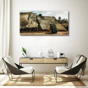 Obraz na plátně Obraz na plátně Kresba vesnických domů