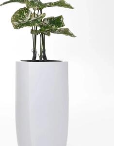 Květináč INCURVO, sklolaminát, šířka 39 cm, bílá