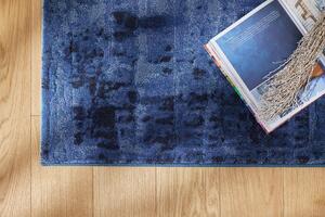 Moderní kusový koberec Ragolle Argentum 63378 5131 Abstraktní modrý Rozměr: 120x170 cm