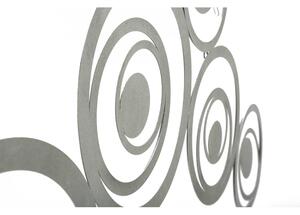 Šedá nástěnná kovová dekorace Mauro Ferretti Bubbles, 120 x 60 cm