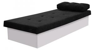 Jednolůžková postel Nikroguta, Úložný prostor: bez úložného prostoru, Barva: bílý, Potah: Suedine 24 Mirjan24 5903211097829