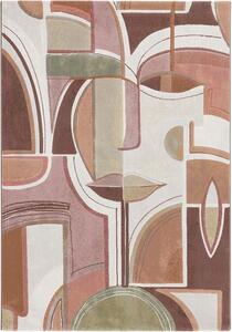 Moderní kusový koberec Ragolle Argentum 63772 6270 Geometrický růžový Rozměr: 160x230 cm