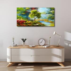 Obraz na plátně Obraz na plátně Abstrakce květiny lesní příroda