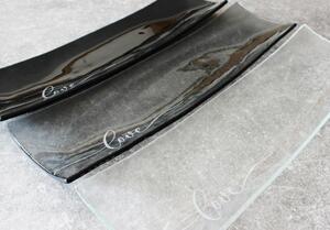 BDK-GLASS Skleněná mísa 45x13cm LOVE Barva: Extra čiré sklo
