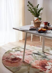 Oválný koberec Ragolle Argentum 63421 7474 Květy béžový krémový růžový Rozměr: 200x290 cm