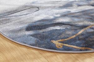 Kulatý koberec Ragolle Argentum 63529 2626 Abstraktní modrý krémový Rozměr: průměr 120 cm
