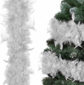 Vánoční řetěz Girlanda z pravého peří 1,8 m SPRINGOS CA1273 šedý