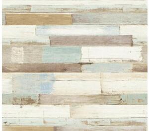 Vliesová tapeta na zeď Il Decoro 36857-1 | 0,53 x 10,05 m | modrá, hnědá, bílá | A.S. Création