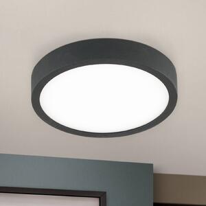 Stropní svítidlo LED Bully v černé barvě, 3 000 K, Ø14 cm