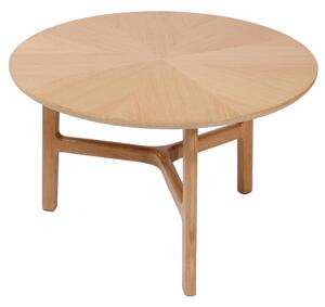 MAZZONI EXPORT BELLUNO Jasan Přírodní - DŘEVĚNÝ KONFERENČNÍ STOLEK Ø65 cm KULATÝ MODERN CLASSIC