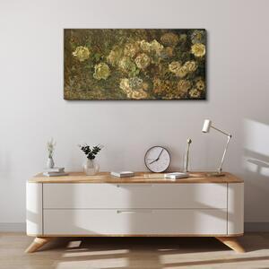 Obraz na plátně Obraz na plátně Abstrakce mincí květin