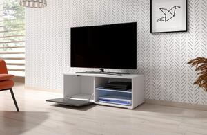 EU TV stolek MOON 100 cm - bílá / šedá