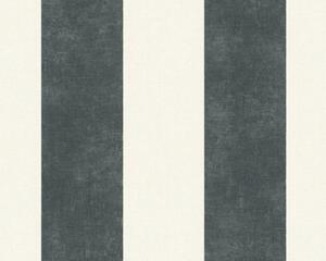 Vliesová tapeta na zeď Paradise Garden 36718-1 | 0,53 x 10,05 m | černá, bílá | A.S. Création