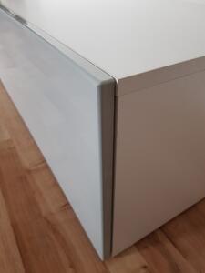 EU TV stolek SLANT 240 cm - bílá / šedá