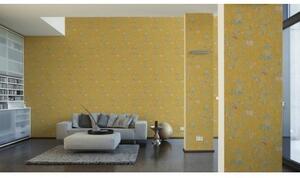 A.S. Création | Vliesová tapeta na zeď Paradise Garden 36719-4 | 0,53 x 10,05 m | žlutá, zelená, hnědá
