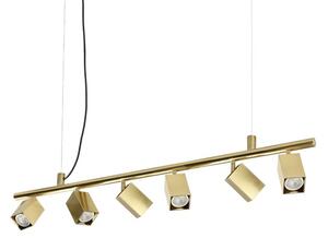 Závěsné svítidlo 6x GU10 mosadzná IP20 Ideal Lux DYNAMITE 371429