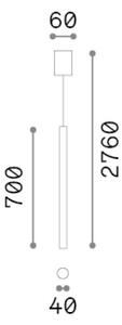Závěsné svítidlo 1x GU10 biela IP20 Ideal Lux LOOK 371603
