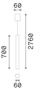 Závěsné svítidlo 1x GU10 čierna IP20 Ideal Lux LOOK 352244