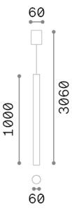 Závěsné svítidlo 1x GU10 biela IP20 Ideal Lux LOOK 371627