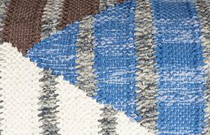 Modrý bavlněný polštář DUTCHBONE HAMPTON 30 x 60 cm
