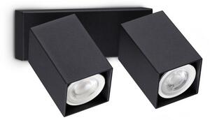 Nástěnné svítidlo 2x GU10 čierna IP20 Ideal Lux DYNAMITE 371238