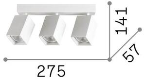 Stropní svítidlo 3x GU10 biela IP20 Ideal Lux DYNAMITE 367415