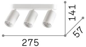 Stropní svítidlo 3x GU10 mosadzná IP20 Ideal Lux DYNAMITE 371269