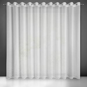 ZÁCLONA NA KROUŽCÍCH LUNA 300 CM X 250 CM CM BÍLÁ